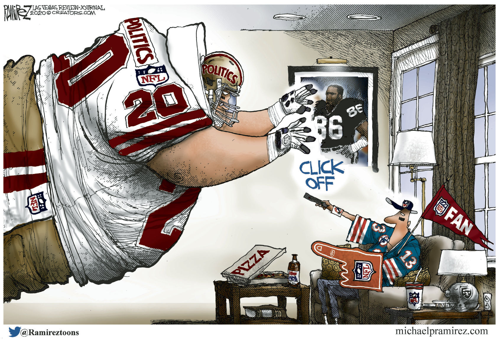 Michael Ramirez cartoon 9/14